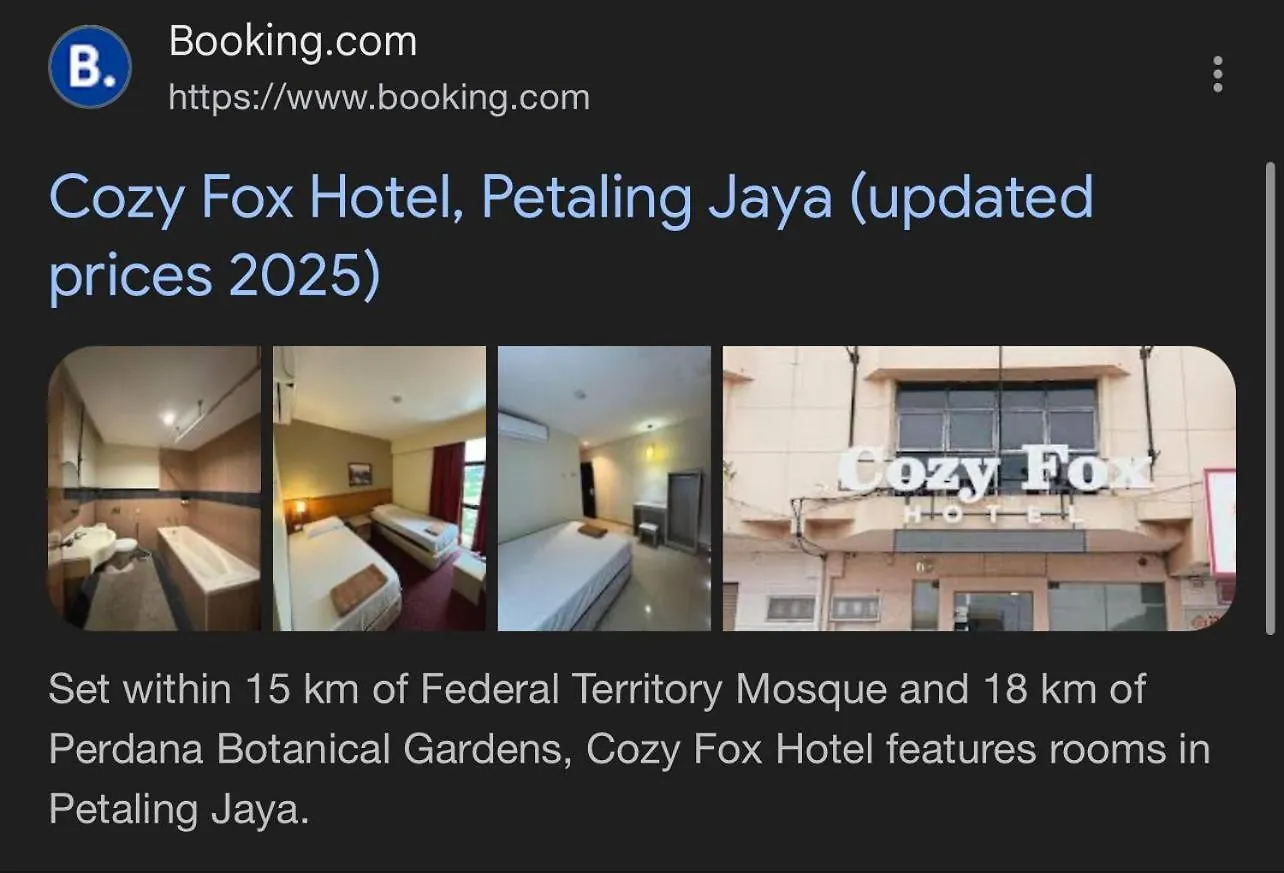 Cozy Fox Hotel Petaling Jaya Malesia