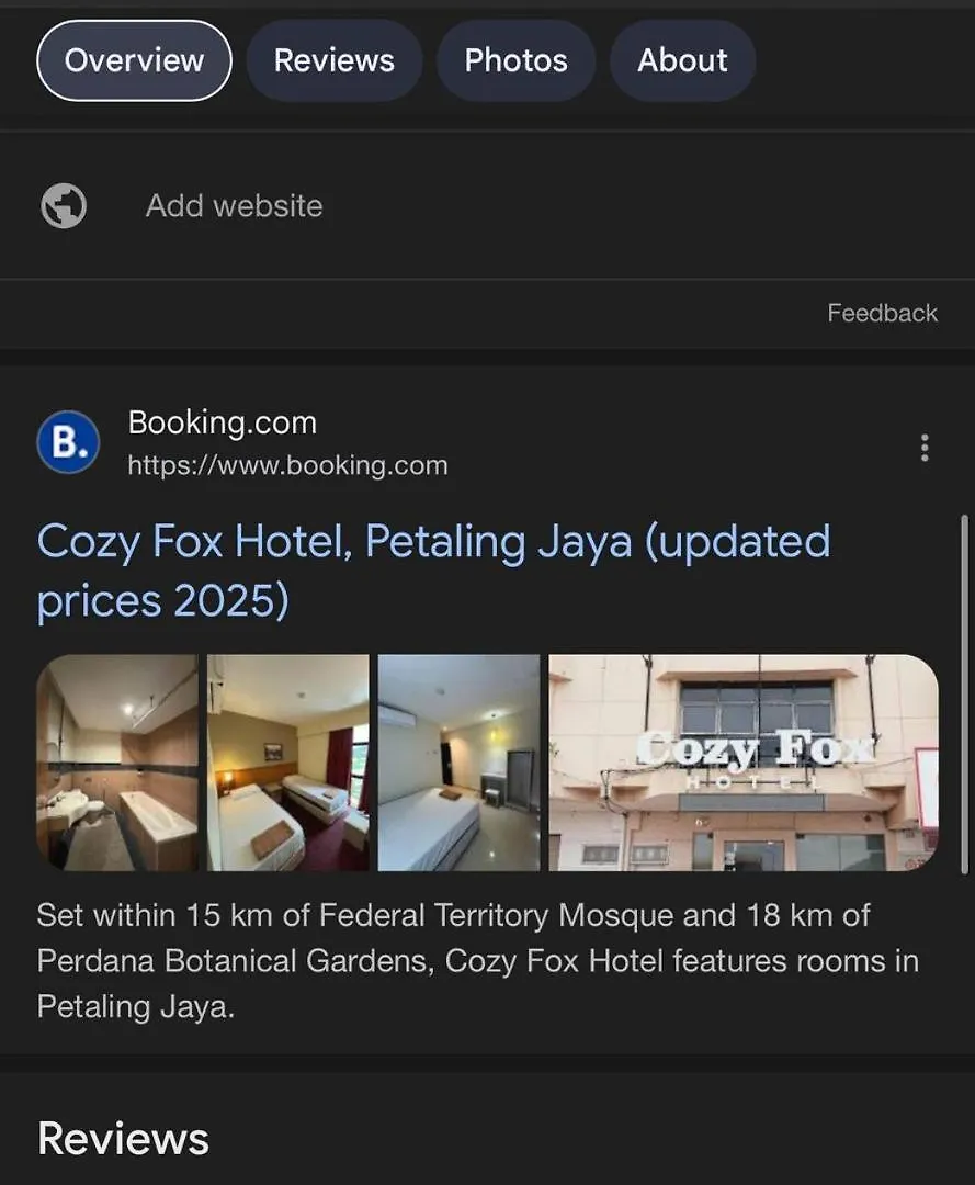 Cozy Fox Hotel Petaling Jaya Malaysia